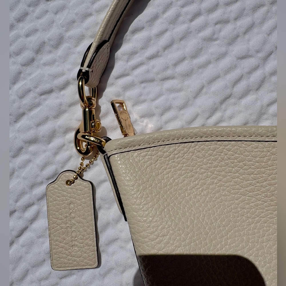 Coach Large Laurel Shoulder Crossbody Bag in “Chalk” CY684 NWT 🤩 STUNNING!🤩 - Picture 11 of 11